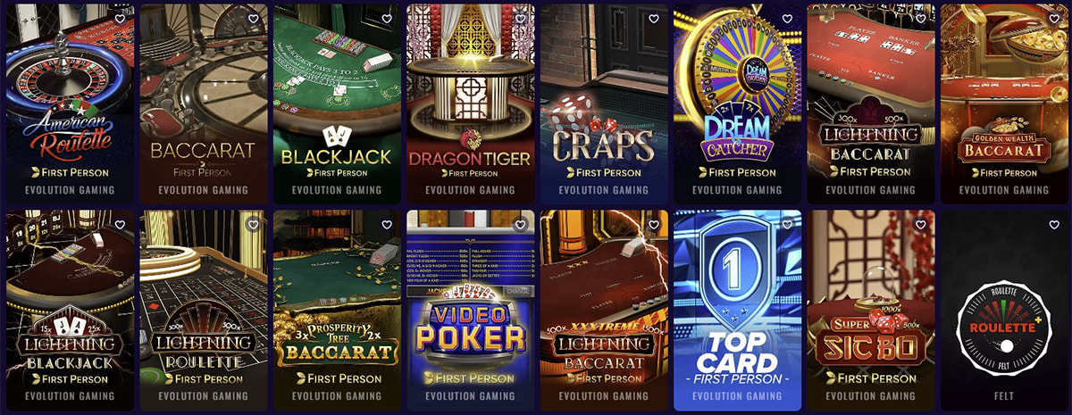 Casinoin rulett, blackjack & teised lauamängud